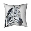 Fondo 20 x 20 in. Watercolor Zebra-Double Sided Print Indoor Pillow FO2774147